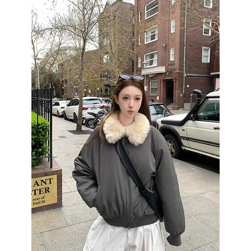 

YIBASHU женская парка куртка пальто с длинным рукавом утепленное пальто Harajuku 90-х годов корейская теплая водолазка стеганая куртка винтажная зимняя