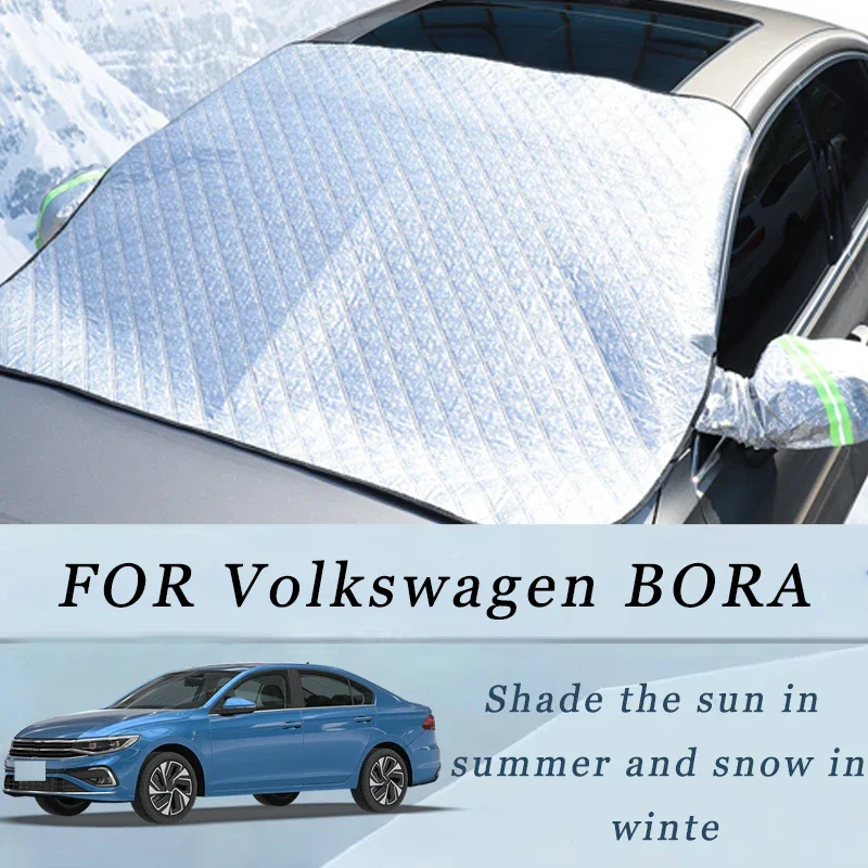 

Thickened Car Now Sunshade Windshield Cover With 5/9 Magnets UV Protection Anti Snow Sunlight For Volkswagen BORA