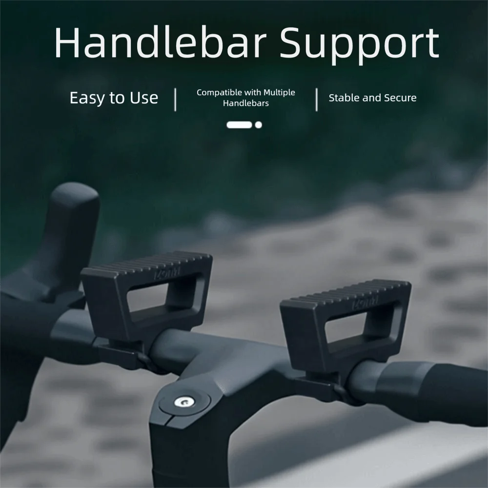 

1 Pair Anti-slip Bike Inverted Handlebar Support Convenient Stable Mountain Bike Stabilizer Universal Silicone Buckle