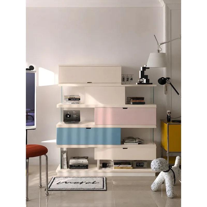French display bookcase Bedroom floor-to-ceiling display case