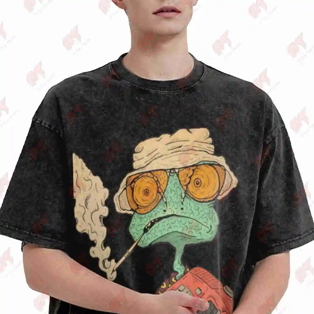 Rango Fear Loathing In Las Vegas Vintage Washed Tee Pure Cotton T-Shirt