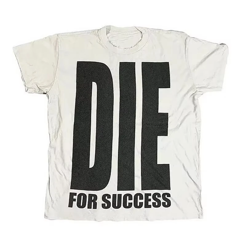 Men's Y2K cotton T-shirt women's crew neck Harajuku letter trend print hip-hop top punk street wear gothic retro short sleeves