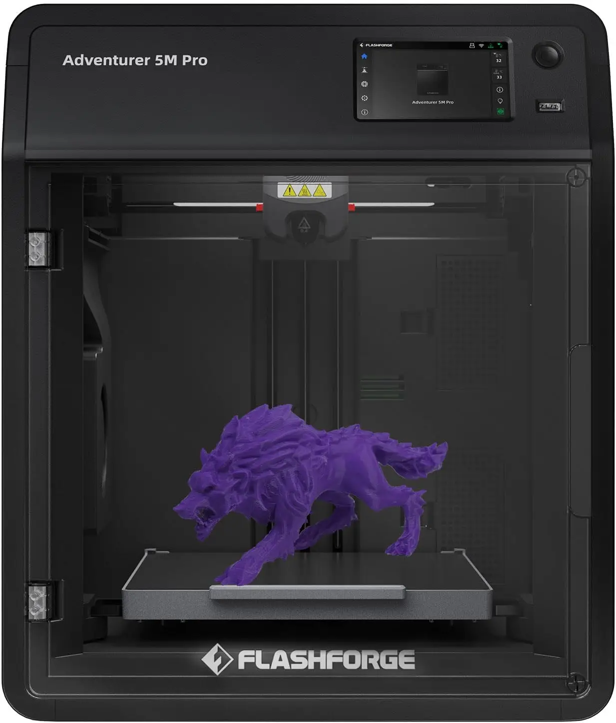 FLASHFORGE Adventurer 5M Pro 3D Printer, 600mm/s High-Speed, FDM 3D Printer Auto Leveling with 280°C Quick Detachable Nozzle