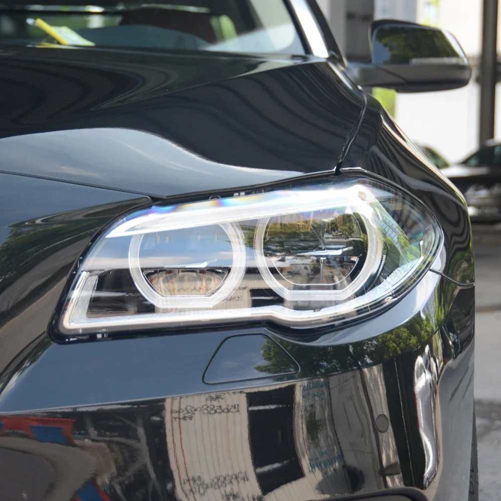 Car Lights for F10 F11 F18 2011-2016 5 Series 520i 525li 530li Upgrade High Configure Angel Eyes Design Lamp Tool Accessories