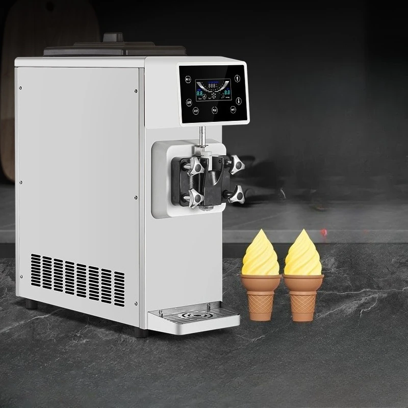 Small ice cream Commercial ice cream machine Automatic soft ice cream Desktop sundae