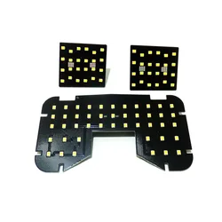 July King LED Car Interior Reading Lights Case For Changan A800 etc, 3pcs 2835SMD 6000K LED Decorative Dome Map Lights