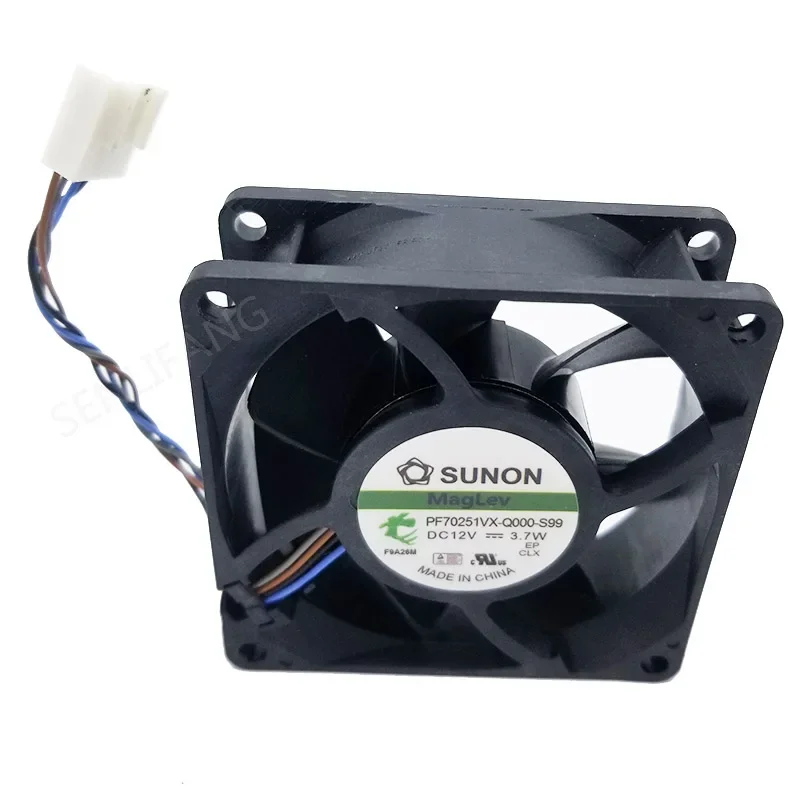 original PF70251VX-Q000-S99 7cm 7025 70x70x25mm 12V 3.7W 4 lines pwm computer chassis CPU cooling fan