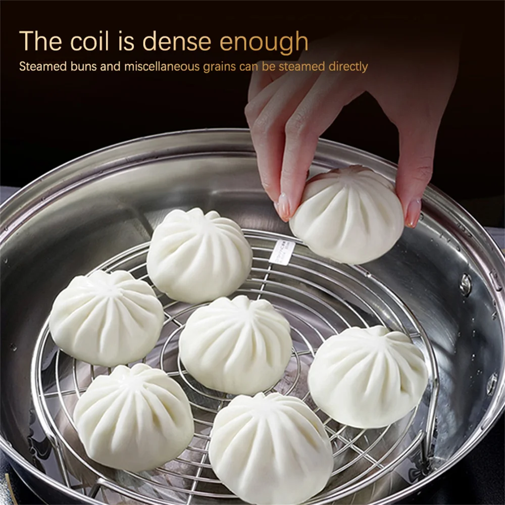 1~5PCS Stainless Steel Steaming Rack Multi-function Pot Steaming Dumplings Egg Grill Kitchen Tableware Cooking Tableware Stand