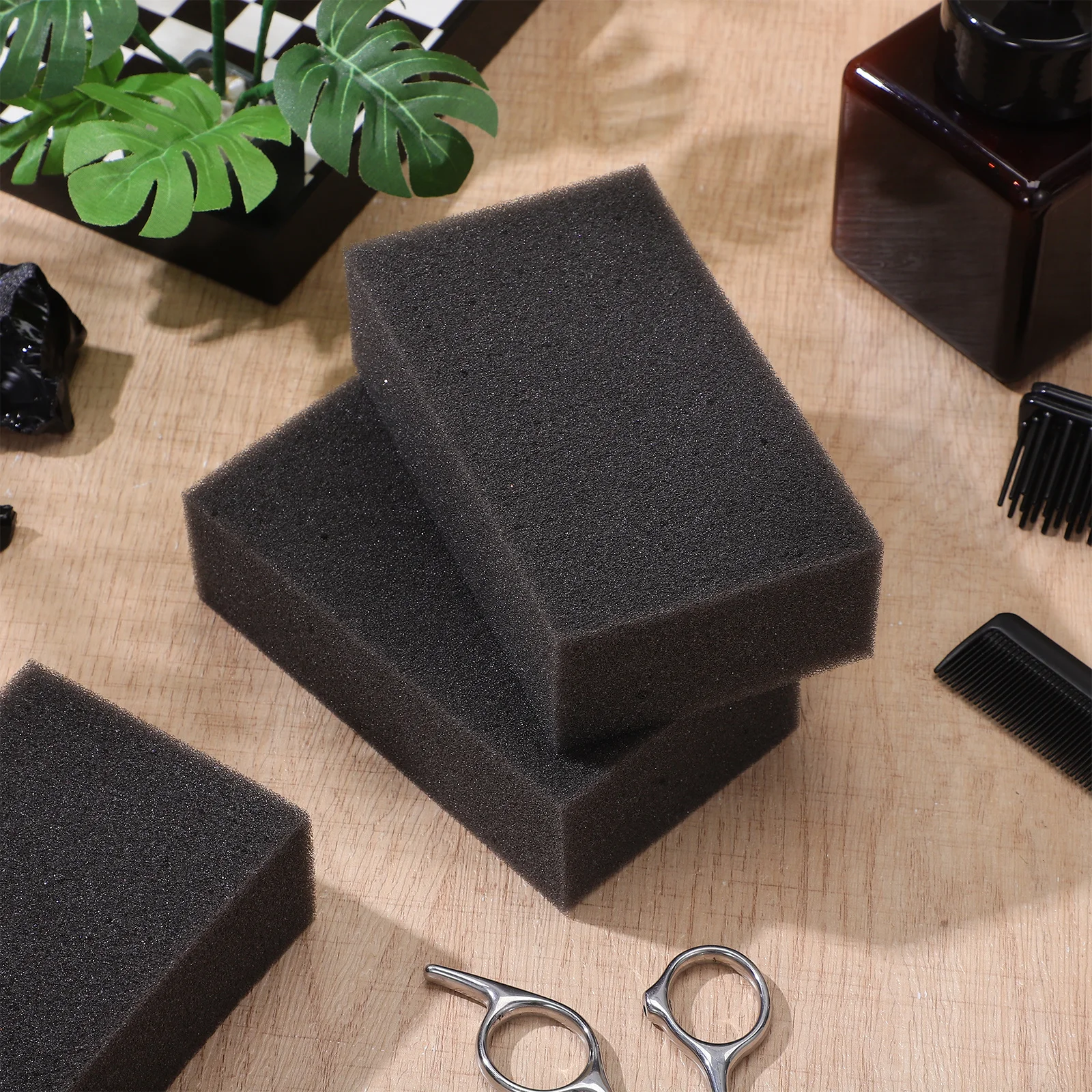 5 Stuks Haar Spons Kapsel Reinigingsborstel Multifunctionele Nek Stofdoek Draagbare Barbershop Salon Baard Sweep Borstel Voor Ontharing