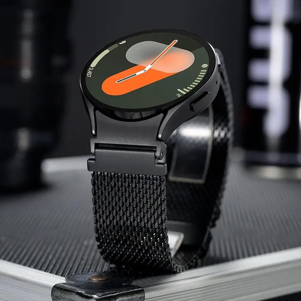 Correa de titanio para Samsung Galaxy Watch Ultra 47mm para hombre Ultra 7, hebilla de paracaídas segura X7M4