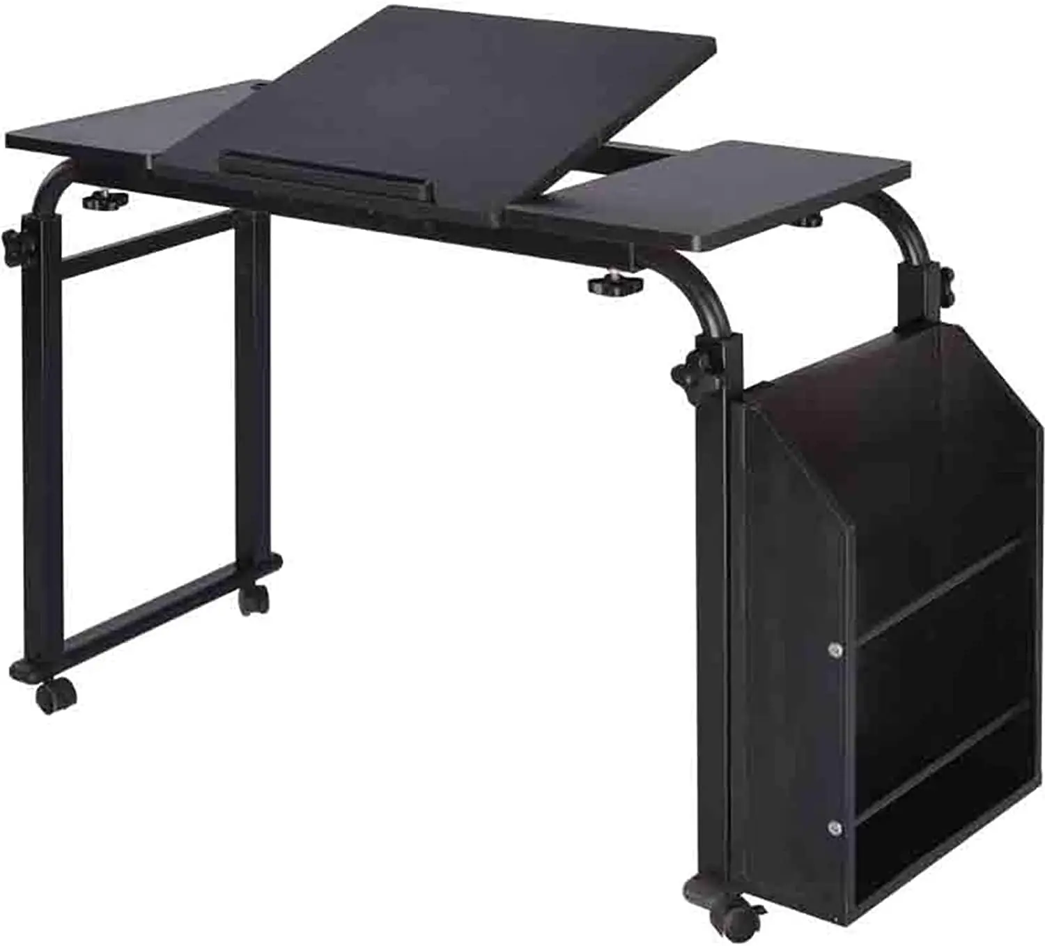 Pandair-Móvel Standing Desk com Rodas, Storage Desk, Home Workstation, Ajustável Computer Desk Cart