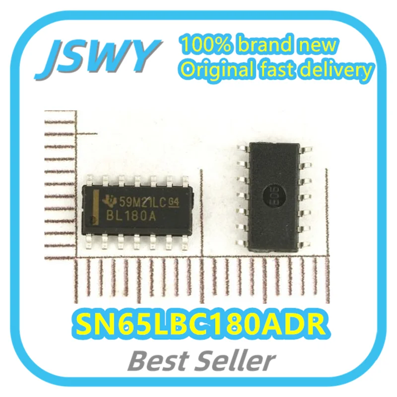 

(5/50pcs) SN65LBC180ADR SN65LBC180AD SN65LBC180 Silkscreen BL180A SOP14 Interface Receiver Chip Brand New Original Ships Fast