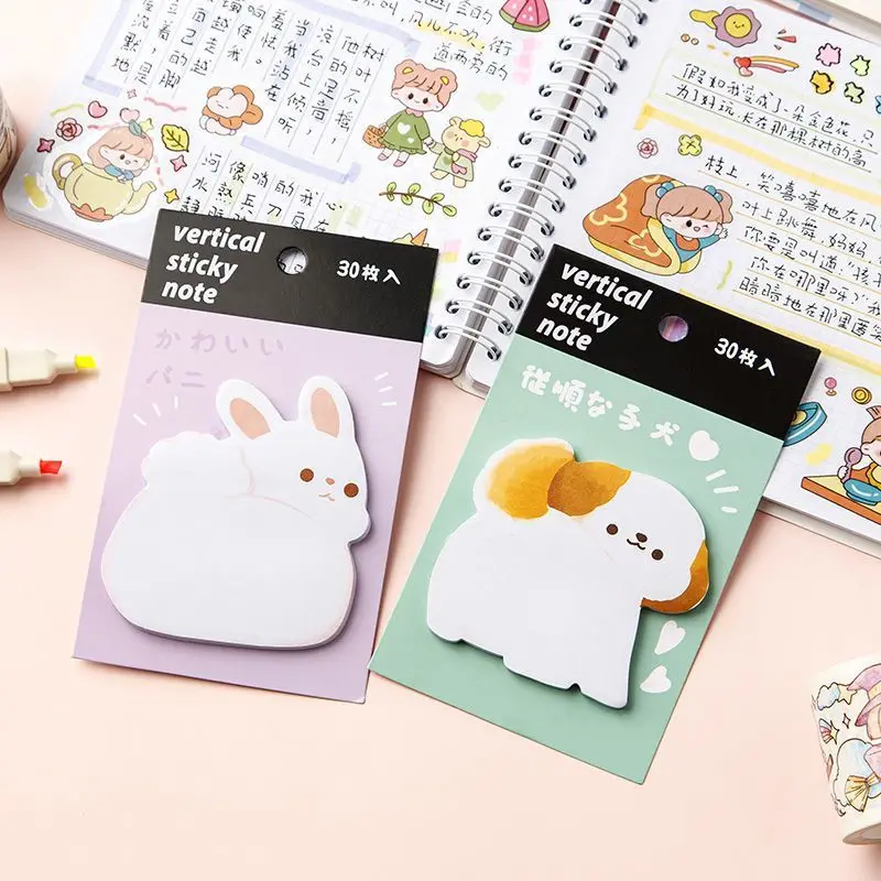 Cute Cartoon Animal  fart Tearable Note Book Posted it Sticky Notes Notepad Memo Pads Children Gifts School Office Supplies