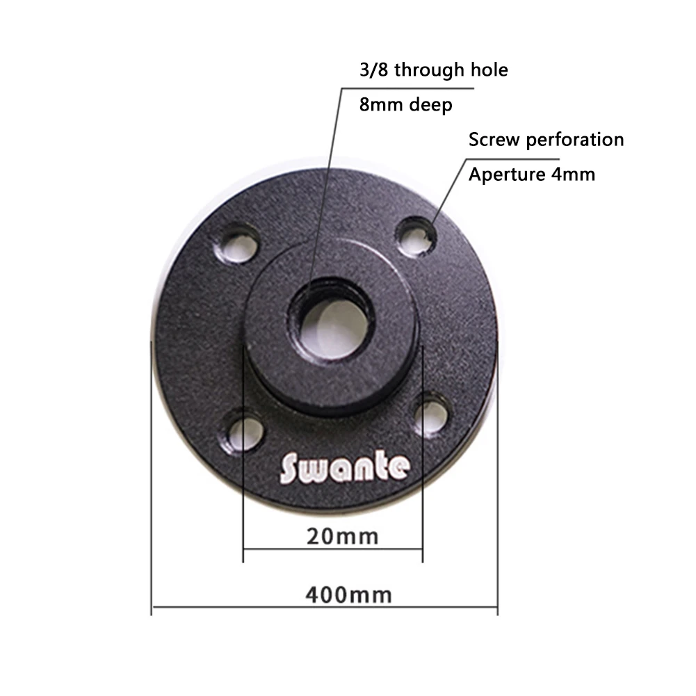 Swante Camera Tripod Fixed Base Universal Tripod Adapter Aluminum Alloy Desk Fixing Base Camping Table for 1/4 3/8 Stand