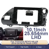 Marco de 10,1 pulgadas para TOYOTA REVO HILUX 2014-19 Radio de coche Fascia DVD tablero Kit de ajuste de reacondicionamiento placa de montaje de instalación bisel estéreo
