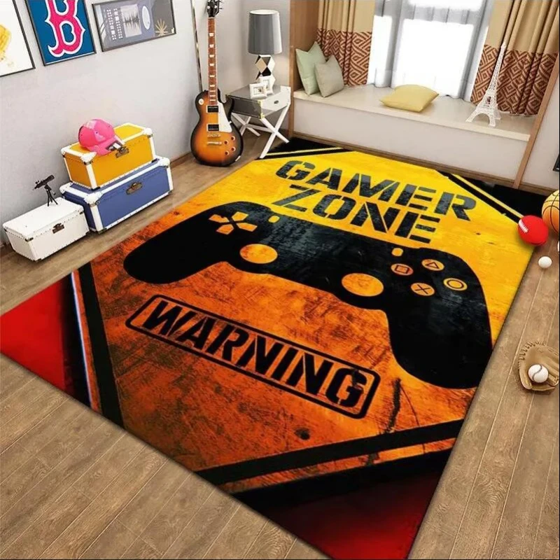 VIKAMA Modern Colorful Game Theme Carpet Anti-slip Floor Mat Living Room Kitchen Entryway Washable Carpet Home Decorations