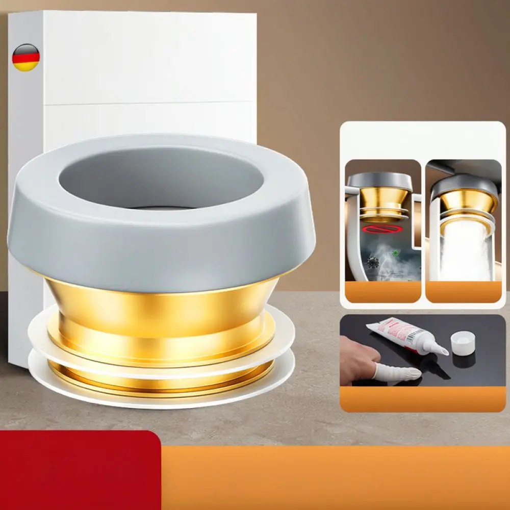 Toilet Flange Seal Gasket For Bathroom Sewer Pipe Odor Proof Ring Durable Accessory For Smart Commode Installation