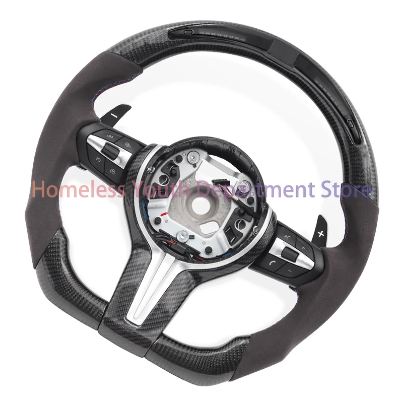 

Customized Carbon Fiber Steering Wheel For BMW M3 M5 M6 F01 F02 F06 F07 F10 F11 F12 F13 F30 F32 F80 E90 E91 E92 Car Accessories