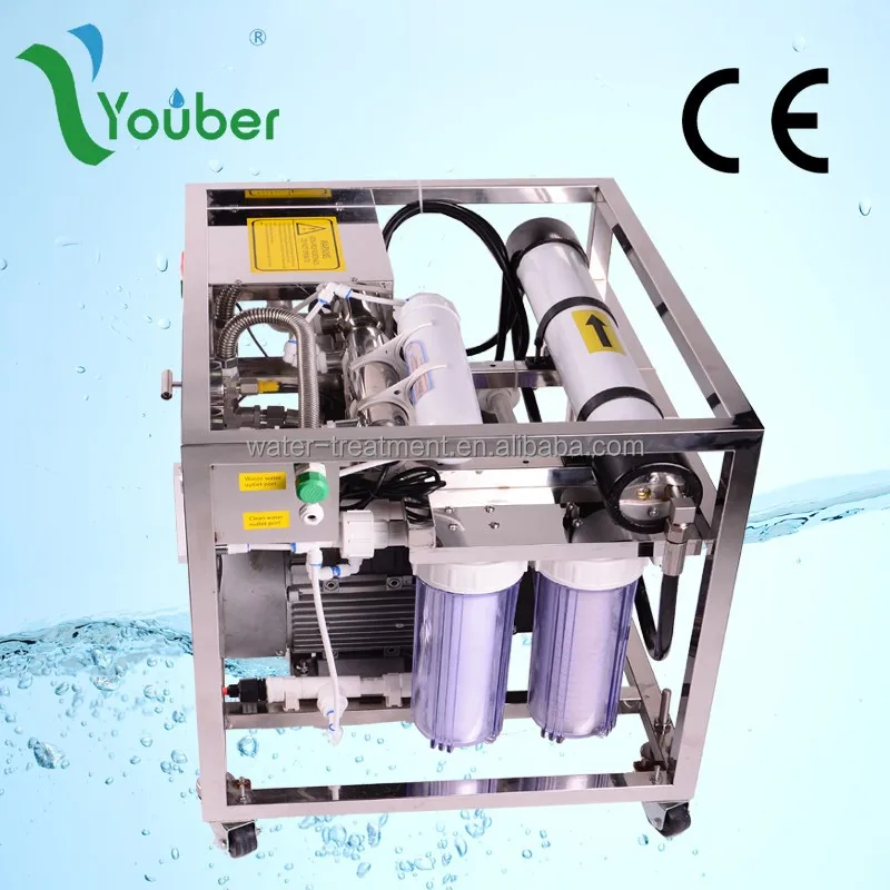 Reverse osmosis equipment well seawater purifying plant price/RO desalination system watermaker compact boat sea water treatment