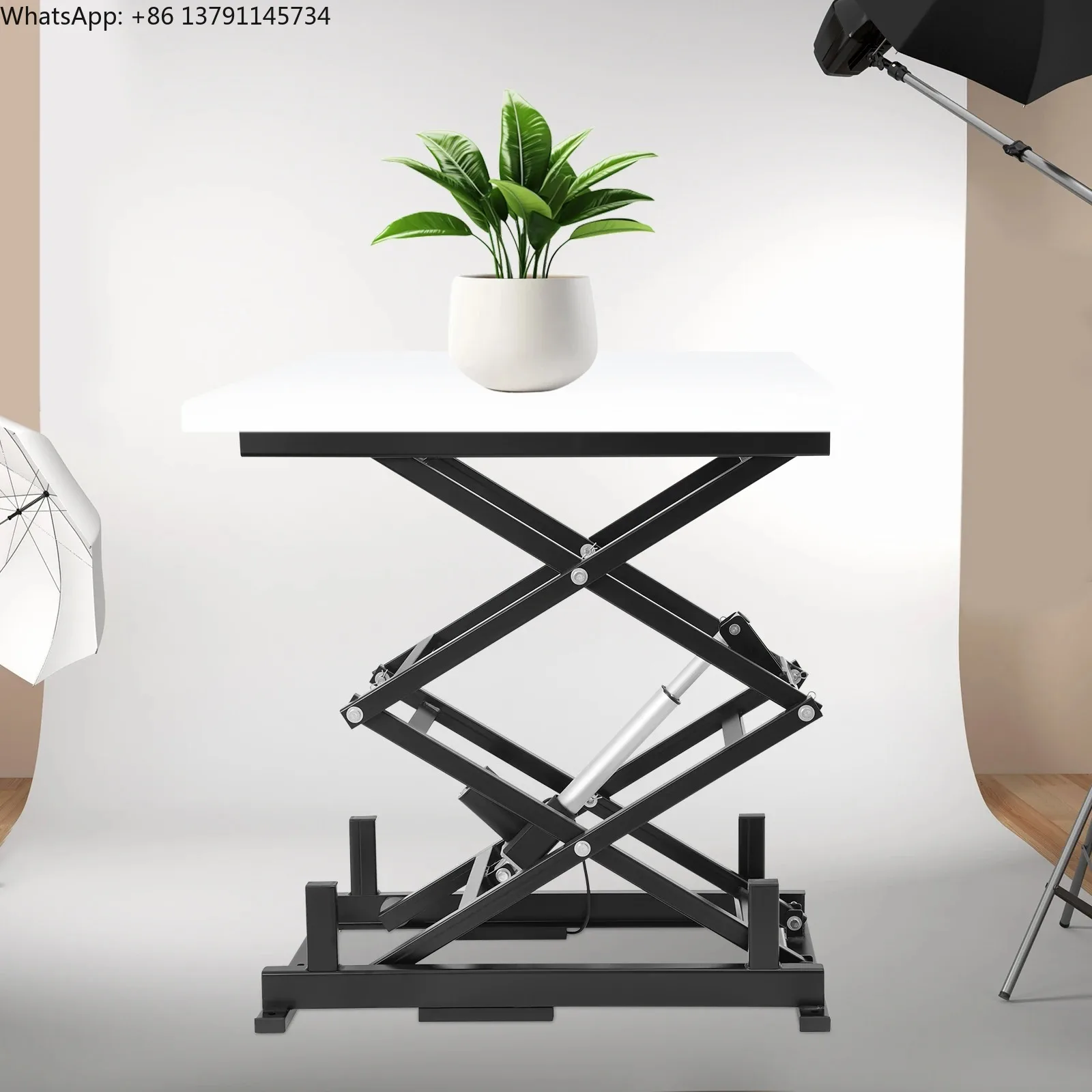 

Electric Scissor Lift Table Lift Table 63.5kg Load Capacity for Material Handling and Transportation for Factories/Cold Stores