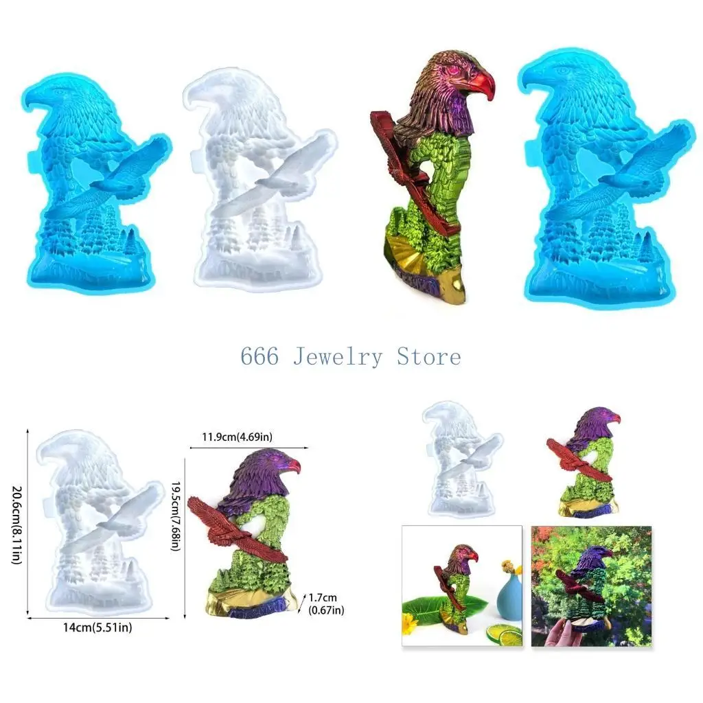 F2TD 3D Silicone Mold DIY Epoxy Resin Molds Table Ornament Decoration Mould
