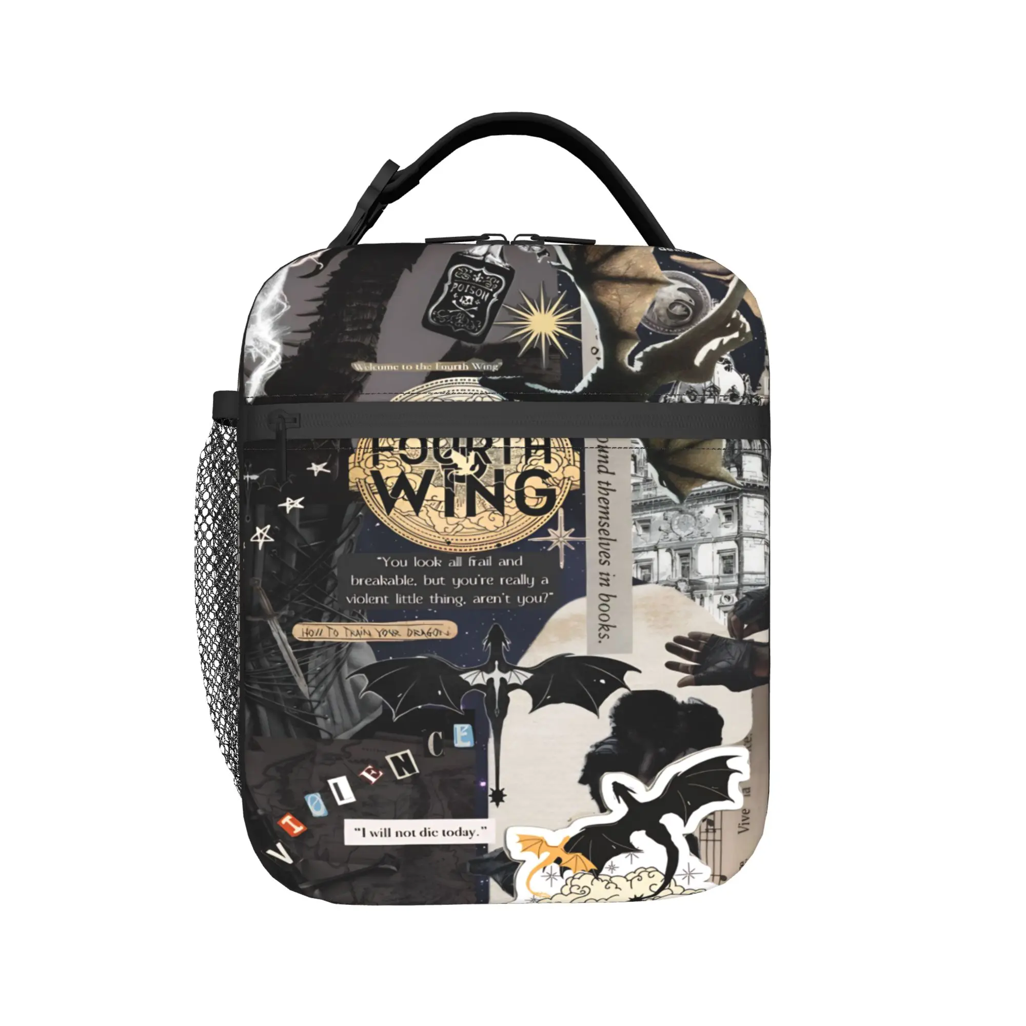 Insulated Lunch Tote Bag F-Fourth W-Wing Dragon Accessories  Lunch Container INS Trendy Cooler Thermal Lunch Box For Picnic