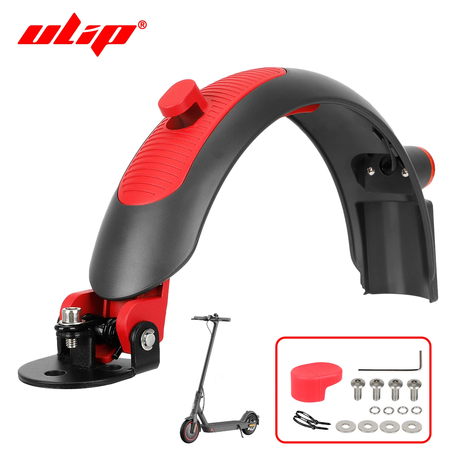 

ULIP Высокое качество алюминиевый задний брызговик шины брызговик крыло задний фонарь комплект для Xiaomi M365 Pro 2 1S MI3 электрический скутер