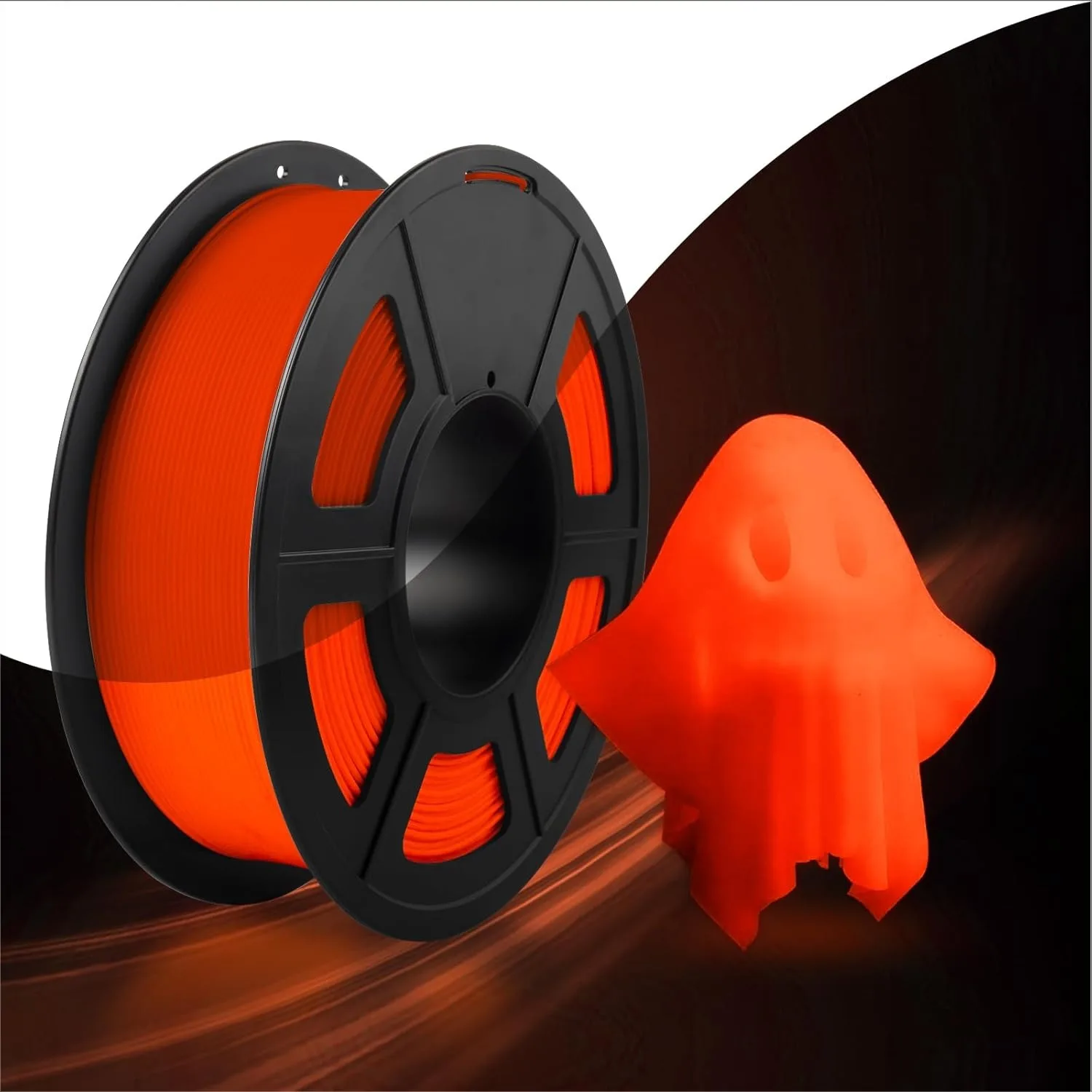 

Glow in The Dark PLA Filament 1.75mm, Dimensional Accuracy +/- 0.02mm, Neatly Wound for FDM 3D Printers, 1kg Spool