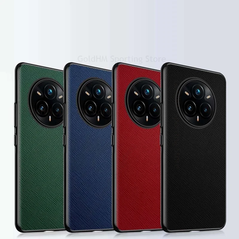 Cover For Oppo Realme 14 Pro+ 5G Cross Leather Soft Bumper Phone Case For Realme 13 Pro Plus Protective Cover Realme 14 Pro Plus