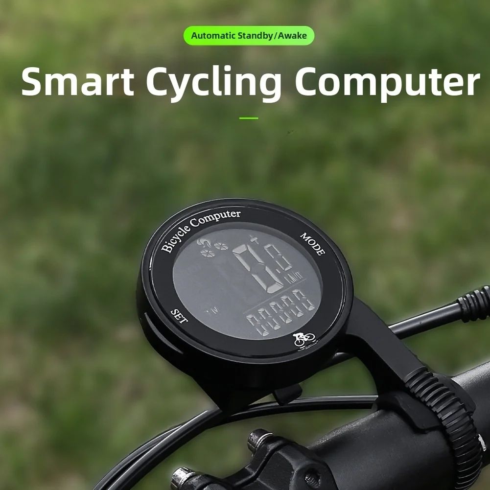 

Bicycle Odometer Cycling Computer Night Riding Waterproof Design FSTN Backlight Tracks Speed Distance Time For Road Biking