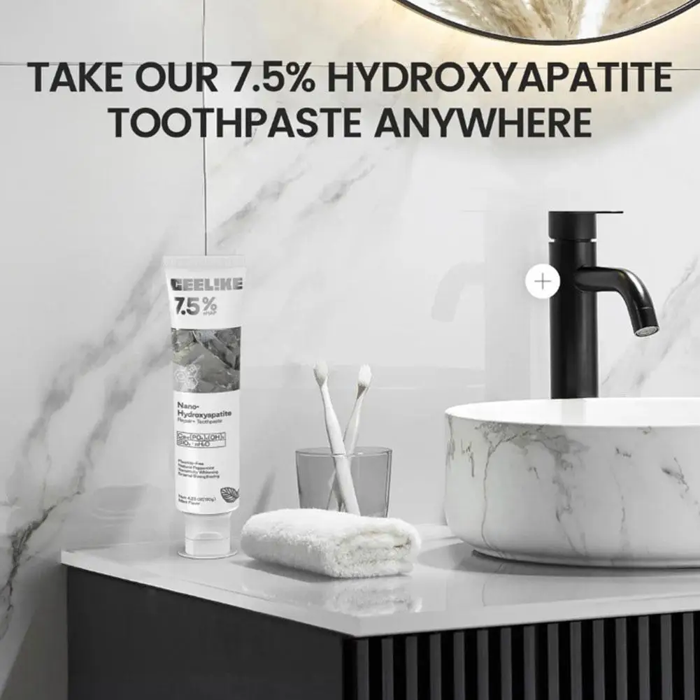 Pasta idrosapatite approvata dal dentista 120 ml di calcio bioattivo per la prevenzione delle cavità e il rafforzamento dello smalto