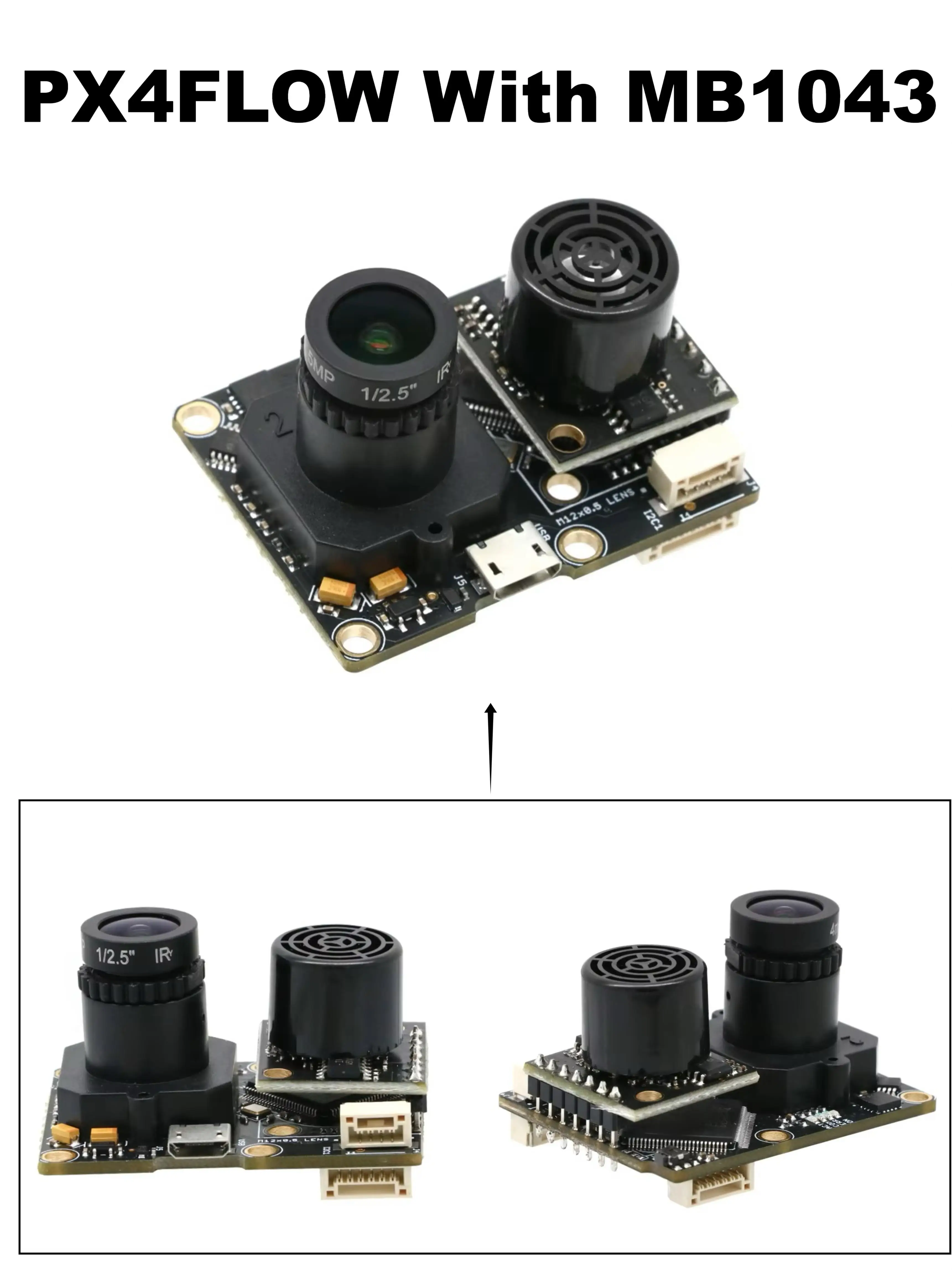 DroneHub PX4FLOW capteur de débit optique caméra intelligente pour système de contrôle de vol PX4 PIXHAWK MB1043