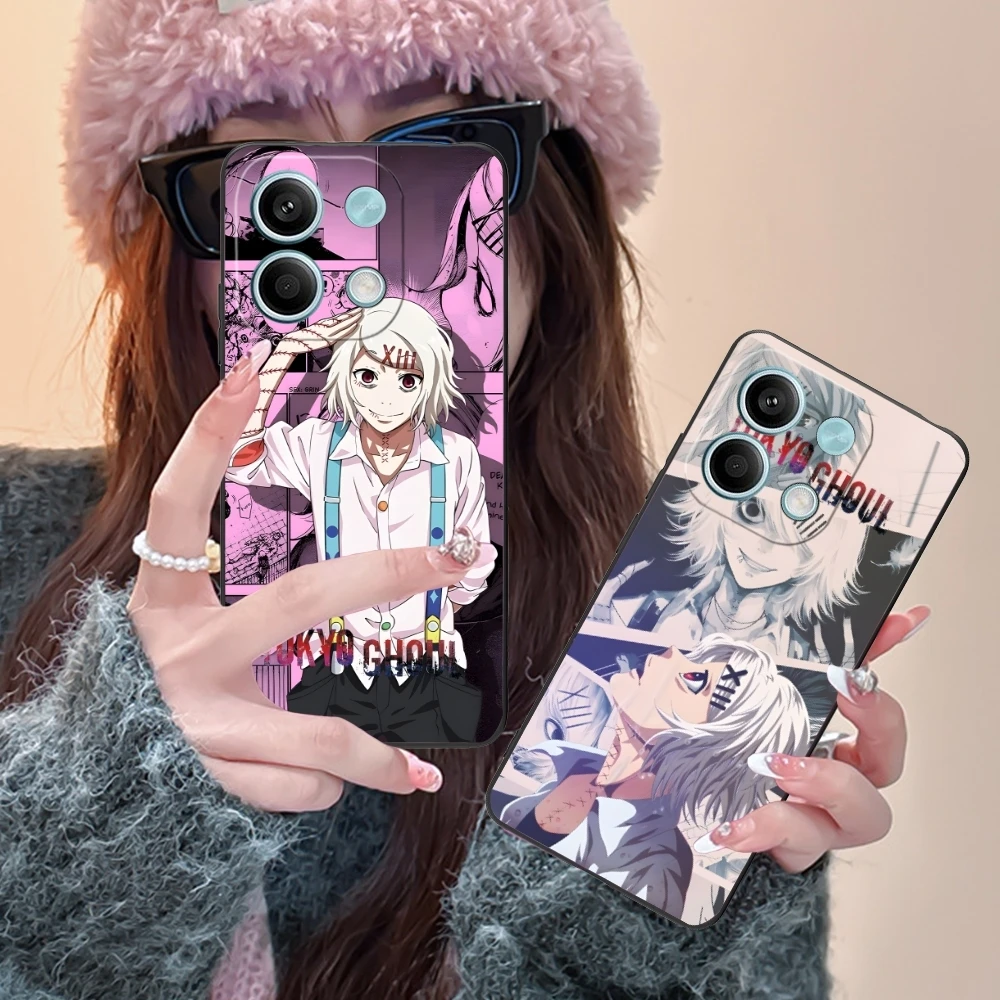 Tokyo Ghoul Juuzou Suzuya Mobile Phone Case for Xiaomi Redmi Note 13 12 11 10 9 8 7 6 S A Pro Lite Plus 5G Black Cover Shell