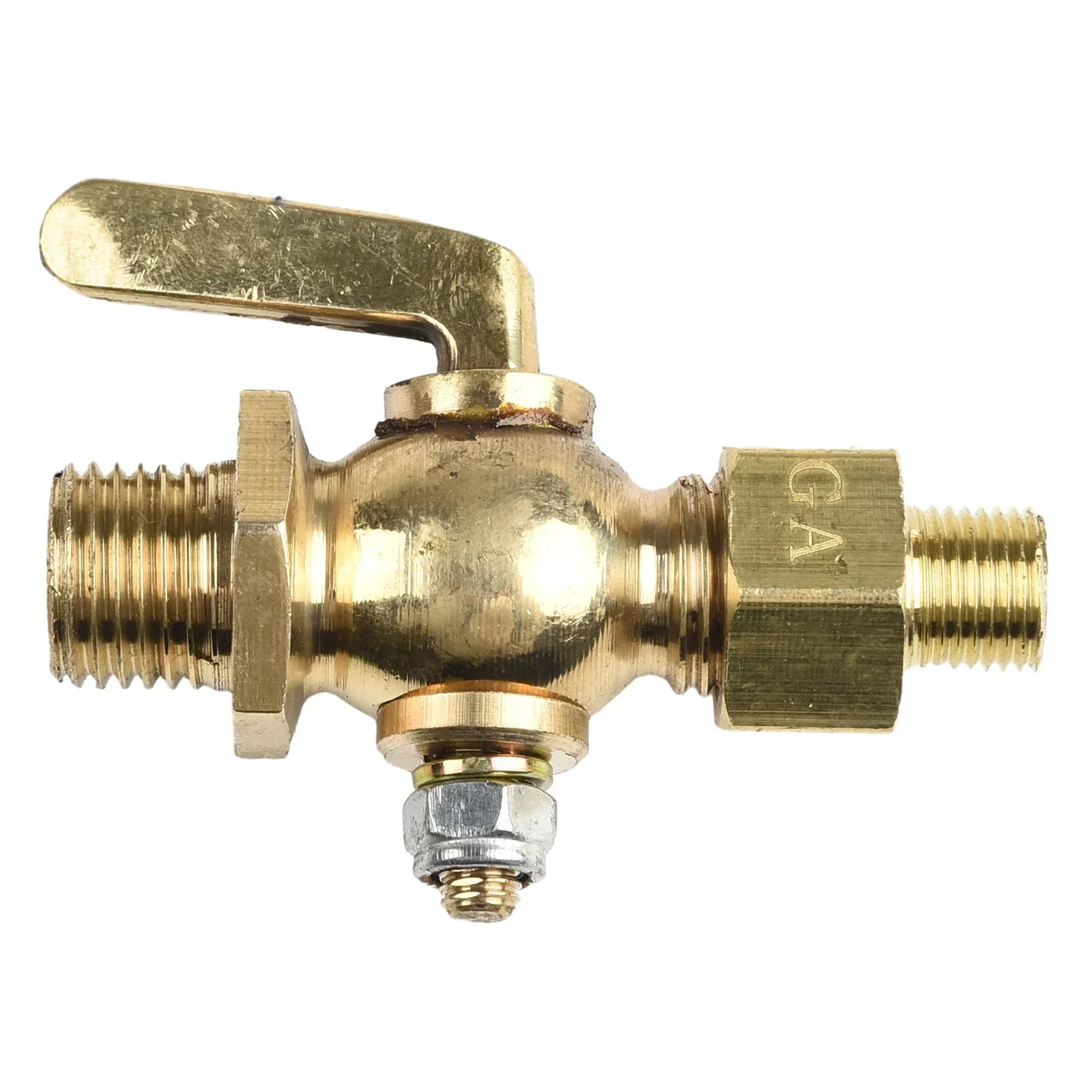 For Vintage Motorcycles Brass Petcock Valve Air Intake Fuel Delivery Accessories Standard Pattern Switch Rotation view 3