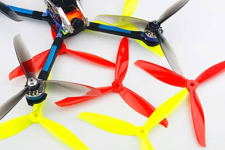 Hochwertige 7040 7 Zoll 3-Blatt/Trizyklon-Propeller 8 Paare für RC Drohne FPV Racing Freestyle DIY Zubehörteile – Detail 3