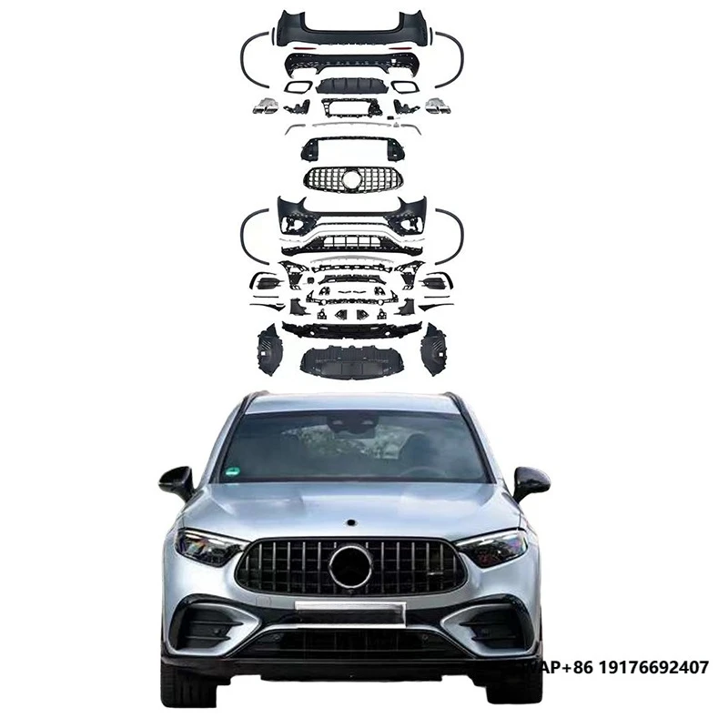 

High Quality GLC AMG 63 Body Kit Front and Rear Bumper for Mercedes Benz GLC X254(24+) Upgraded Appearance Kit