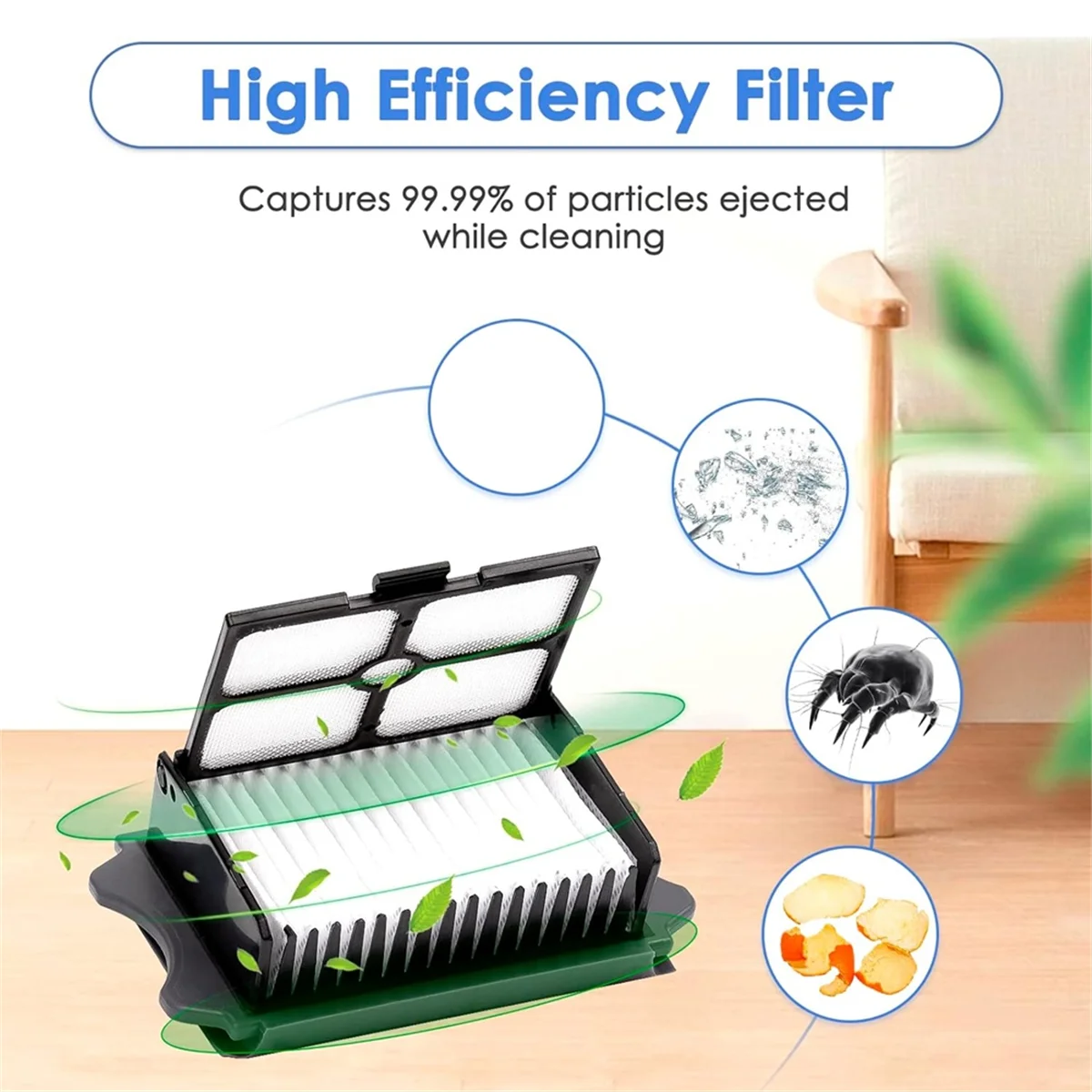 N38R_Spazzola a rullo e filtro per lavapavimenti Tineco Floor ONE S5/S5 Pro