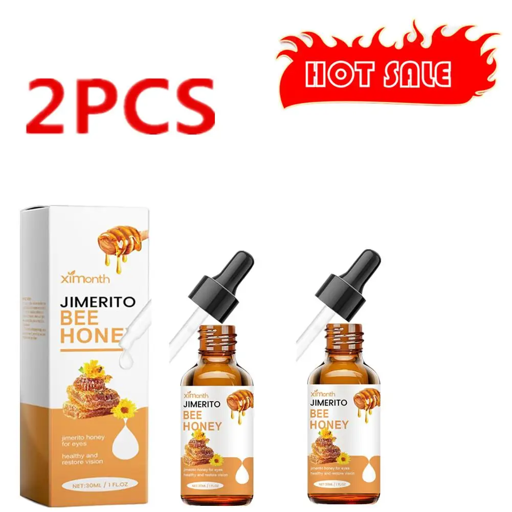 2XHoney Eye Care Liquid ReLabels, Gouttes apaisantes pour les yeux, Miel Jimerito pour la santé des yeux, Convient pour la fatigue oculaire de Charleroi et Astrkaki