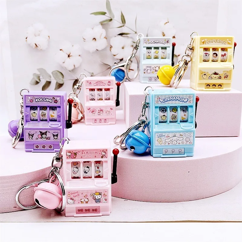 

Kawaii Hello Kitty Keychain Cartoon Mini Arcade Pendant Exquisite Fashion Men and Women Backpack Hanging Accessories Wholesale