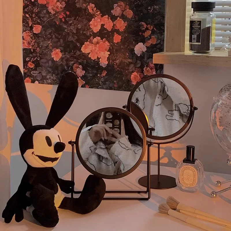 360 °   Rotierender Schminkspiegel, Tisch-Kosmetikspiegel mit verstellbarer Höhe, tragbarer Kosmetikspiegel für Schlafzimmer |   Nordischer Ins-Stil