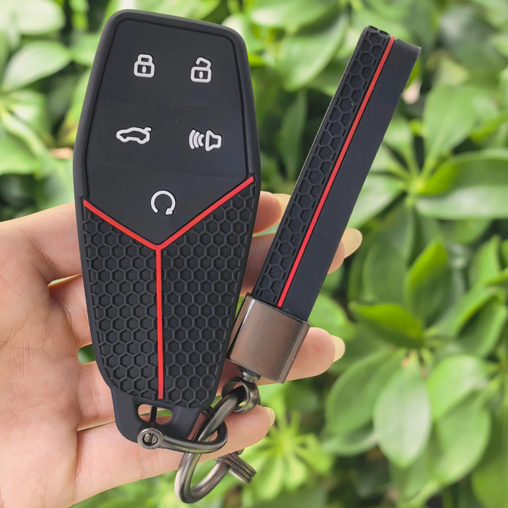 Silicone Car Smart Remote Key Case Cover Shell Fob Bag For MG ONE 2022-2026 Entry Keyless Protector Accessories