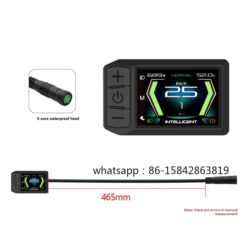Ebike Display LCD 600C Bluetooth Navigation Multilingual E-Bike Computer for BAFANG Mid Drive Motor BBS01 BBS02 BBSHD
