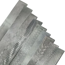 Dobeli 220x30x3mm Damascus Steel Balde Billets DIY Knife Making Raw Material Sandwich VG10 Fixed Blade Foding Knife Accessories