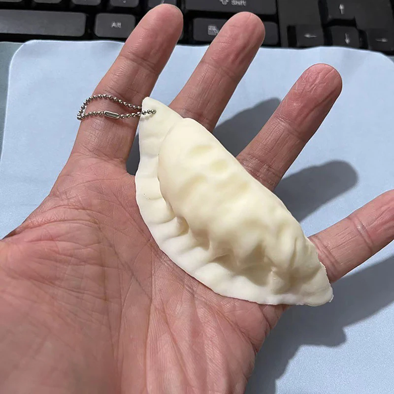 

Simulation Dumplings Keychain Bag Pendant Cute Mini Squishy Toy Dumplings Simulation Food Decoration Charms Stress Relief Gift