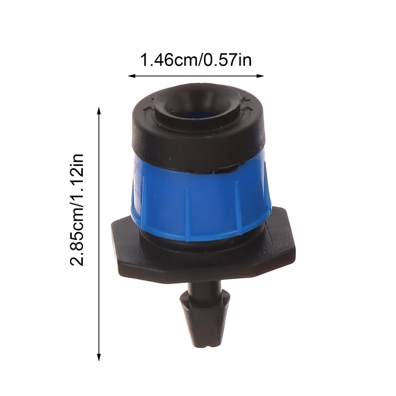 Jardim ajustável Rega Sprinklers, Full-circular Fountain Bocal, espalhamento Spray, Cogumelo Dripper, 10Pcs