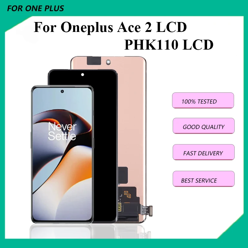 

6.74 inch AMOLED For Oneplus Ace 2 PHK110 LCD Display Touch Screen Digitizer Assembly For OnePlus Ace 2 Display