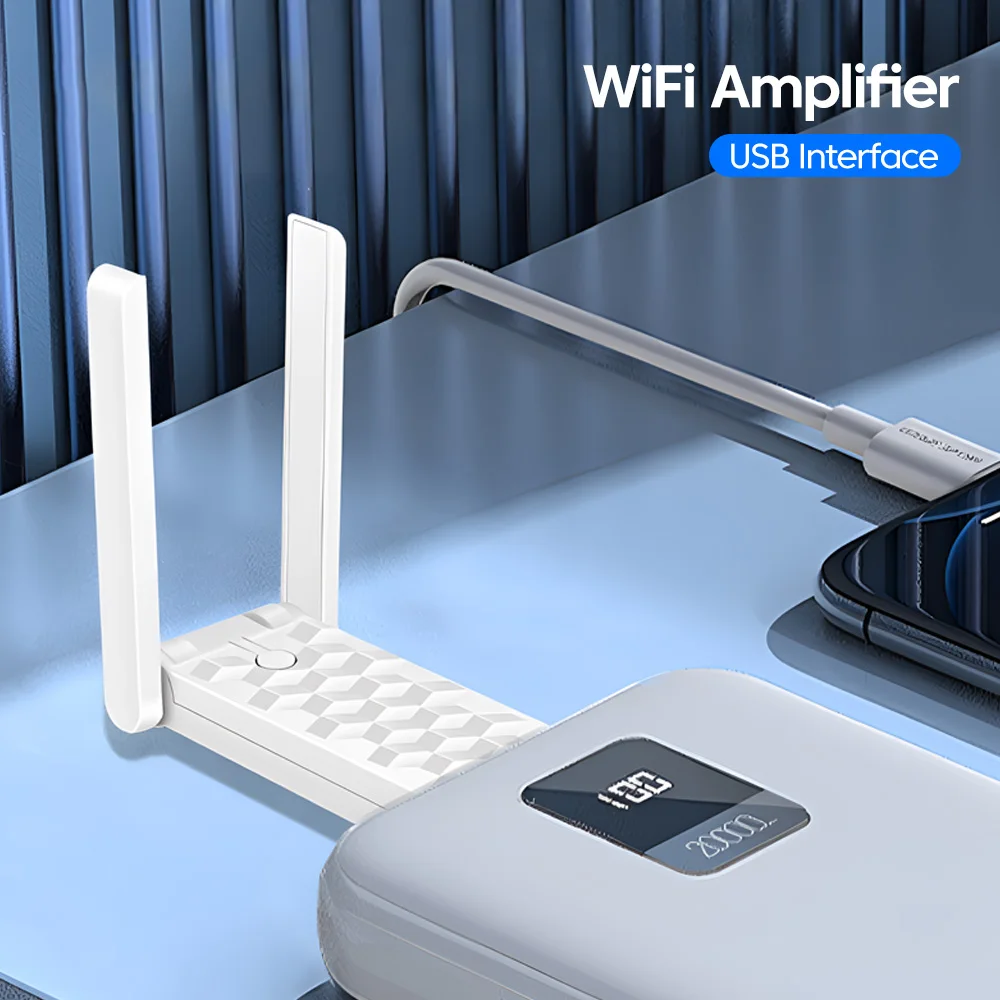 Wireless USB WiFi Repeater Extender 2.4G 300Mbps WiFi Signal Amplifier Booster Long Range Wi-Fi Router Home Network Extension