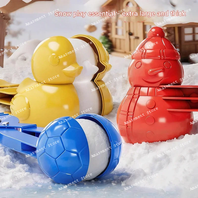 

snowball clip toy, snowman, snowball fight, snow beach, sand clip design, winter snow toy, thick mold