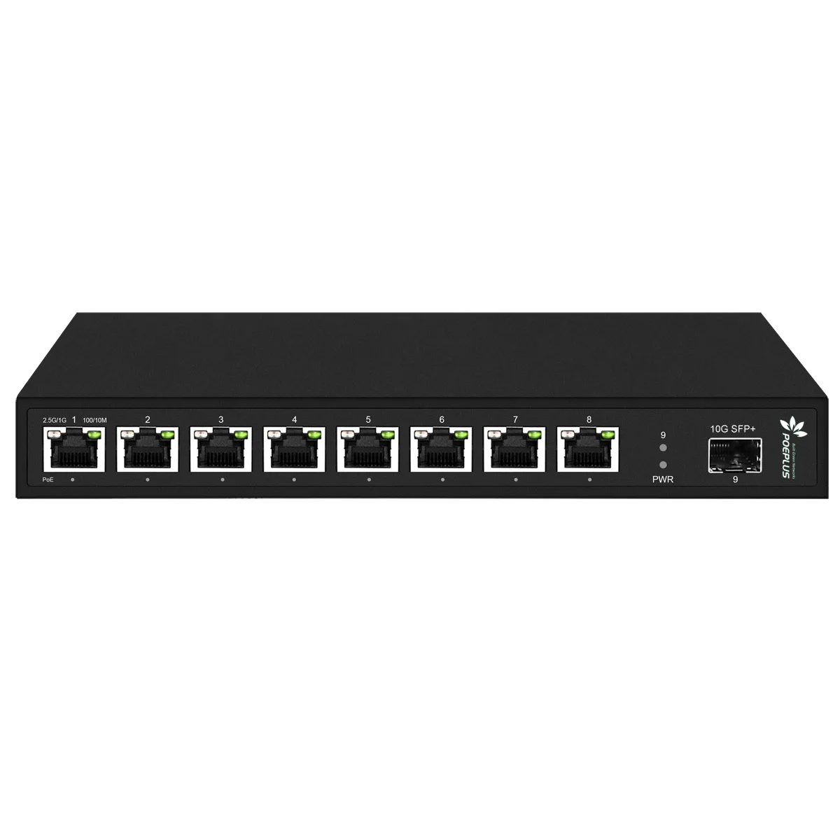 10G SFP+ Fiber Uplink 8 Ports 2.5Gbe Switch 2500Mbps POE Switch With DAC Cable