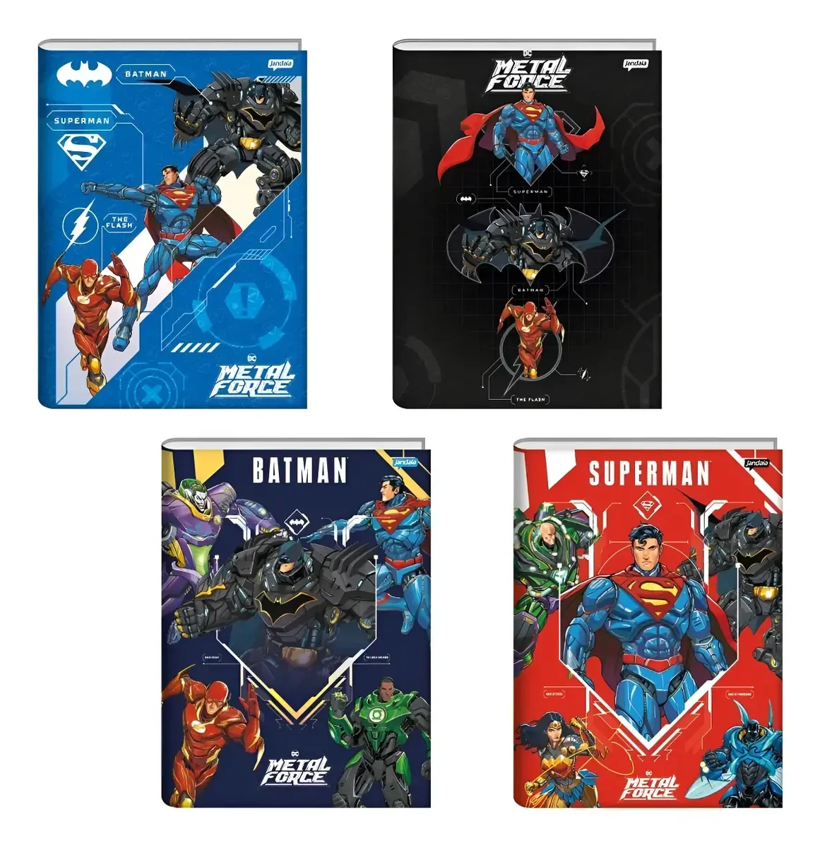 Caderno Brochura Univer CD 48 Fls Liga da Justiça - Jandaia